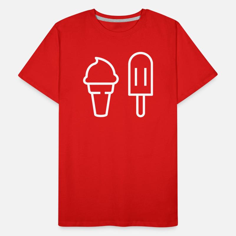 Ich will Eis Männer Premium Bio T-Shirt