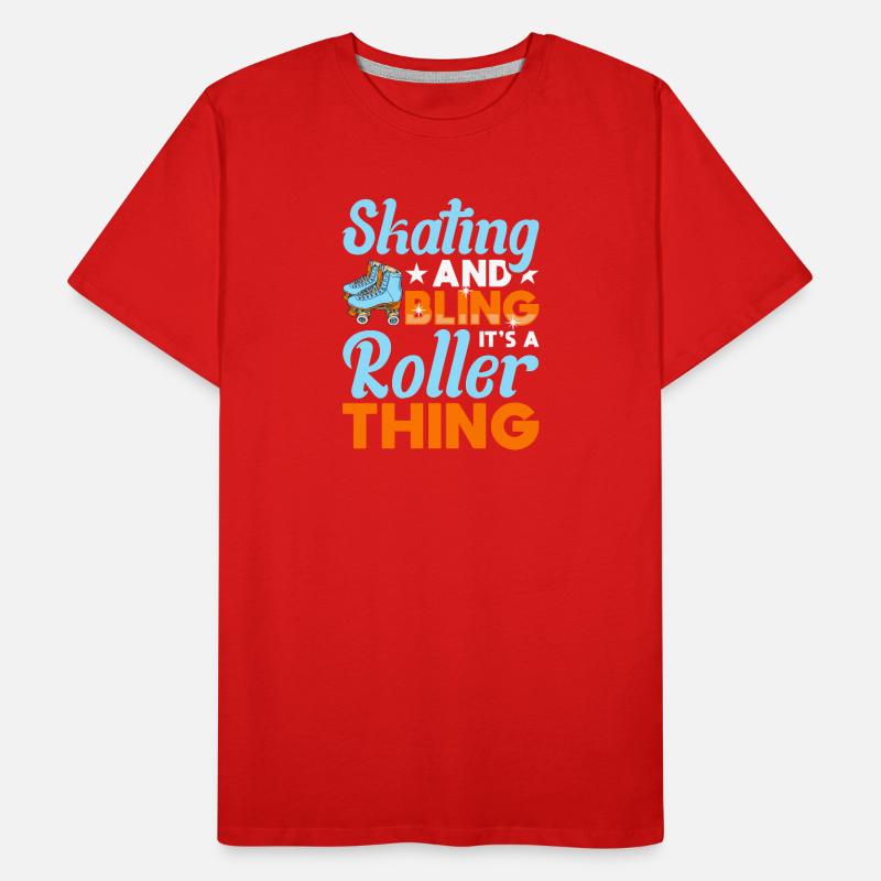 Roller Skate Design Men's Premium Organic T-Shirt