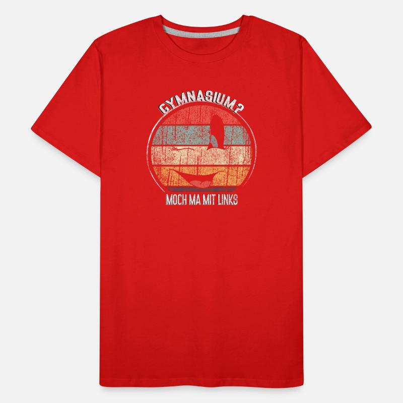 École secondaire rétro jeu de mots drôle Inscription à l’école T-shirt bio Premium Homme