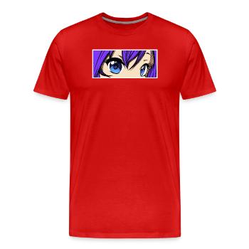 Comic Zeichentrick Manga Japon Anime Animation - T-shirt bio Premium Homme - rouge - Devant - Damien (186cm)