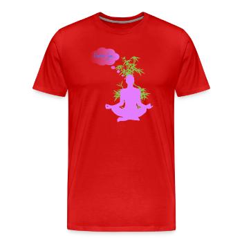 RESTONS ZEN - T-shirt bio Premium Homme - rouge - Devant - Damien (186cm)
