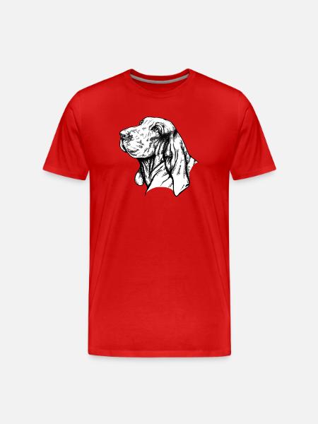 Bracco Italiano Portrait - Men's Premium Organic T-Shirt - red