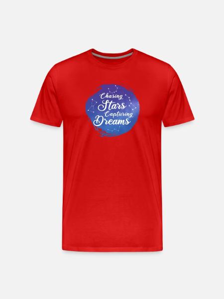 Hunting Stars Catching Dreams - Men's Premium Organic T-Shirt - red