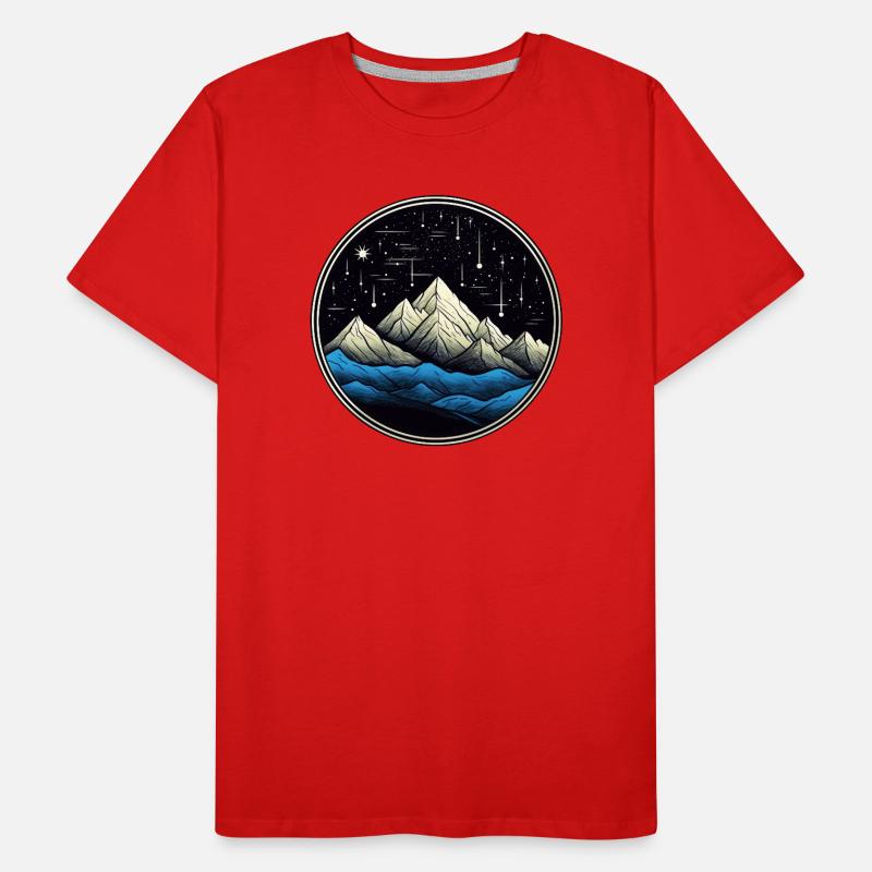 Starry Mountain Comet 01 Men's Premium Organic T-Shirt