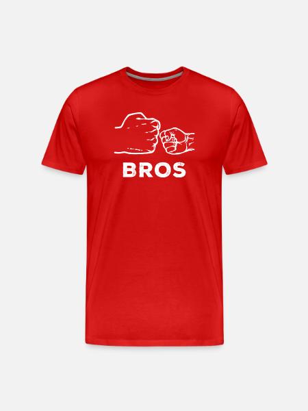 Proud Big Brother Statement Siblings - Men's Premium Organic T-Shirt - red