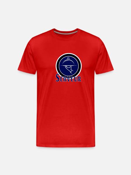Server - Männer Premium Bio T-Shirt - Rot