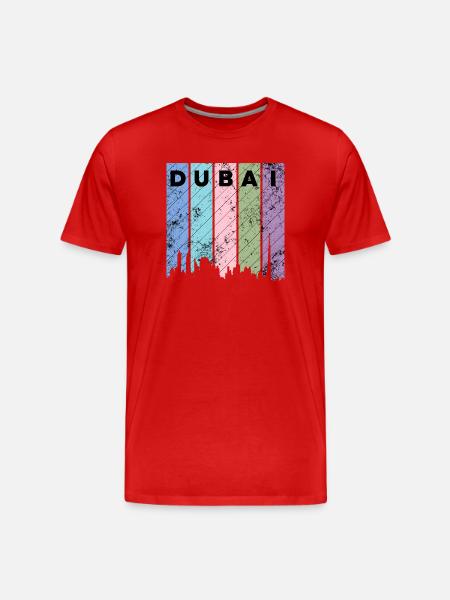 Dubai in style! - Men's Premium Organic T-Shirt - red
