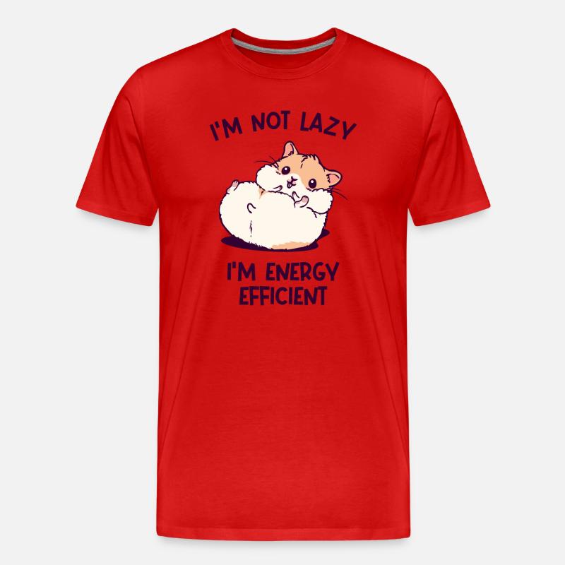 Hamster Knuddeltier Haustiere Statement Heimtier - Männer Premium Bio T-Shirt - Rot