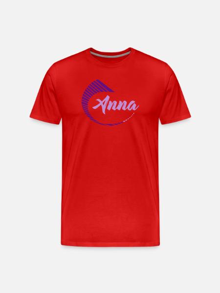 Anna - Men's Premium Organic T-Shirt - red