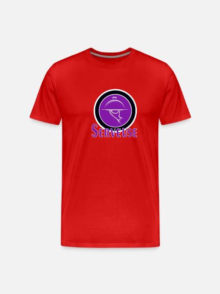 Serveuse - T-shirt bio Premium Homme - rouge