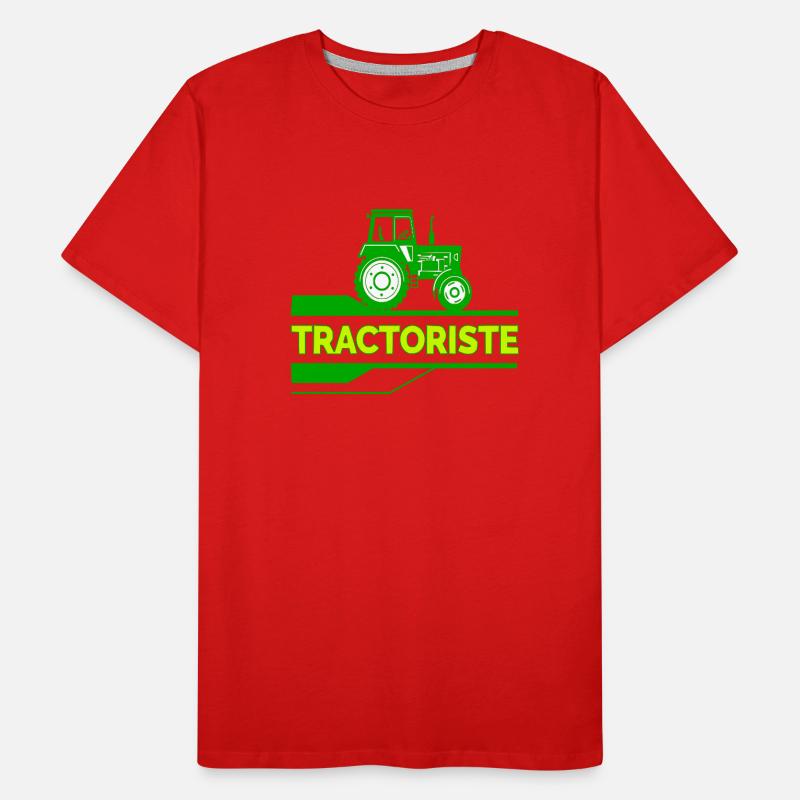 Traktorfahrer Männer Premium Bio T-Shirt