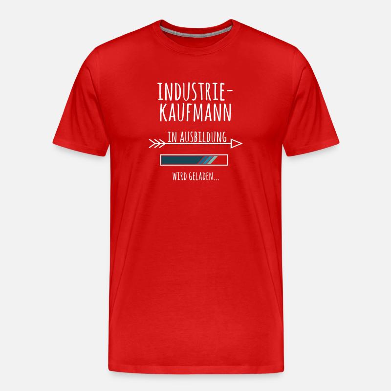 Industriekaufmann Ausbildung Beruf Geschenk - Männer Premium Bio T-Shirt - Rot