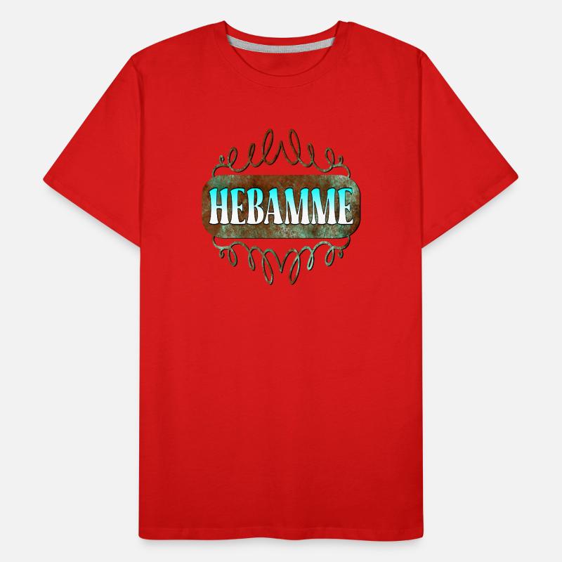 HEBAMMENBERUF GEBURTSHILFE - DANKE HEBAMME Männer Premium Bio T-Shirt