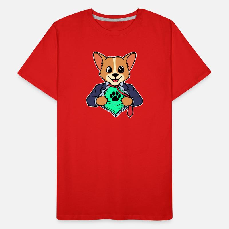 Dog Puppy Pets Cuddly toy Pets Animals Men's Premium Organic T-Shirt