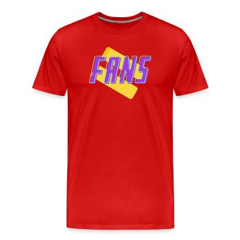 fans - T-shirt bio Premium Homme - rouge - Devant - Damien (186cm)