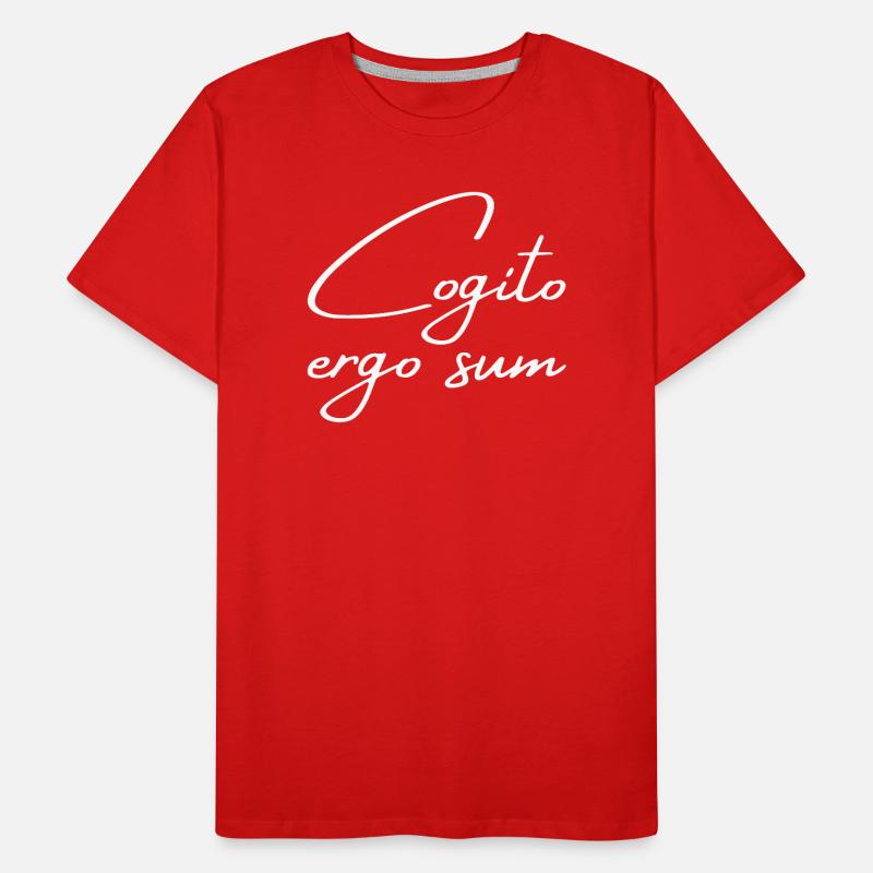 Cogito ergo sum - I think, therefore I am Men's Premium Organic T-Shirt