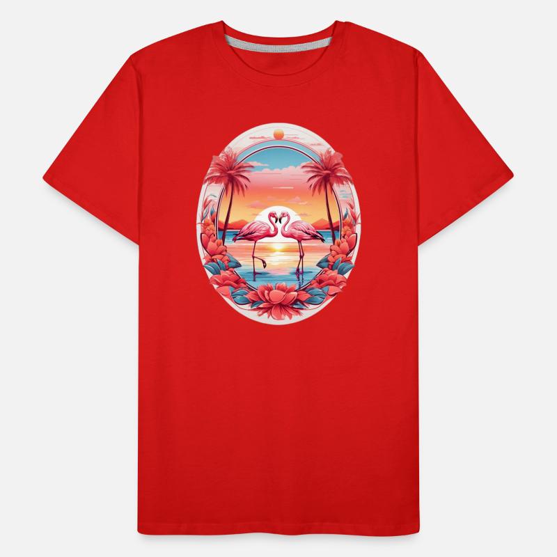 Flamingos Men's Premium Organic T-Shirt