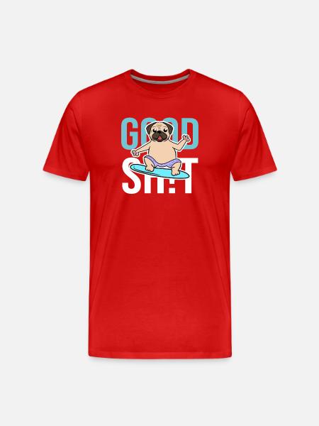 Hund Statement Haustiere Lieblingstier Kuscheltier - Männer Premium Bio T-Shirt - Rot