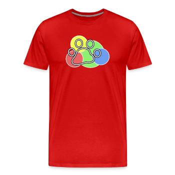 Animaux Cuddly Animal Pet Animal préféré Animaux de compagnie - T-shirt bio Premium Homme - rouge - Devant - Damien (186cm)