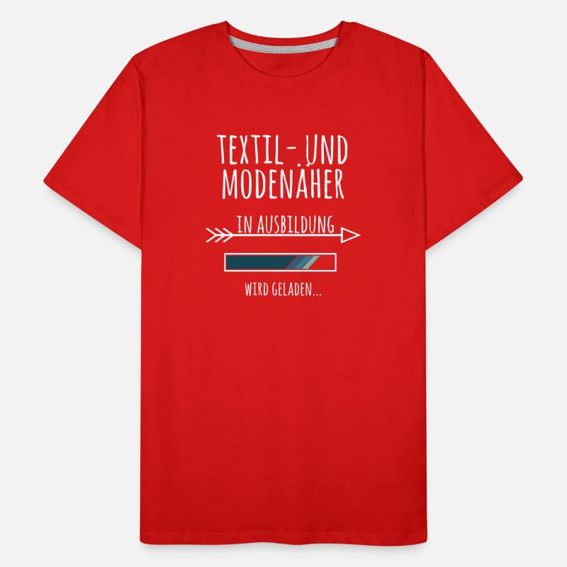 Textil und Modenäher Ausbildung Beruf Geschenk Männer Premium Bio T-Shirt
