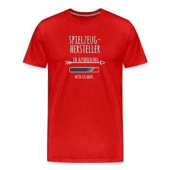 Spielzeughersteller Ausbildung Beruf Spielzeug - Männer Premium Bio T-Shirt - Rot - Vorne - Damien (186cm)