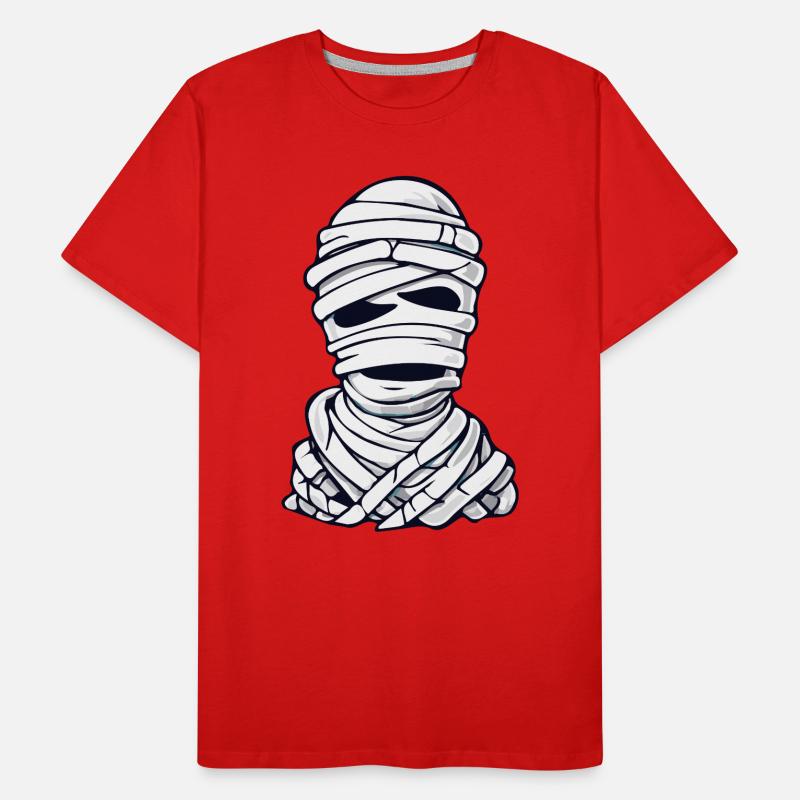 Classic Mummy Cartoon Pattern Men's Premium Organic T-Shirt