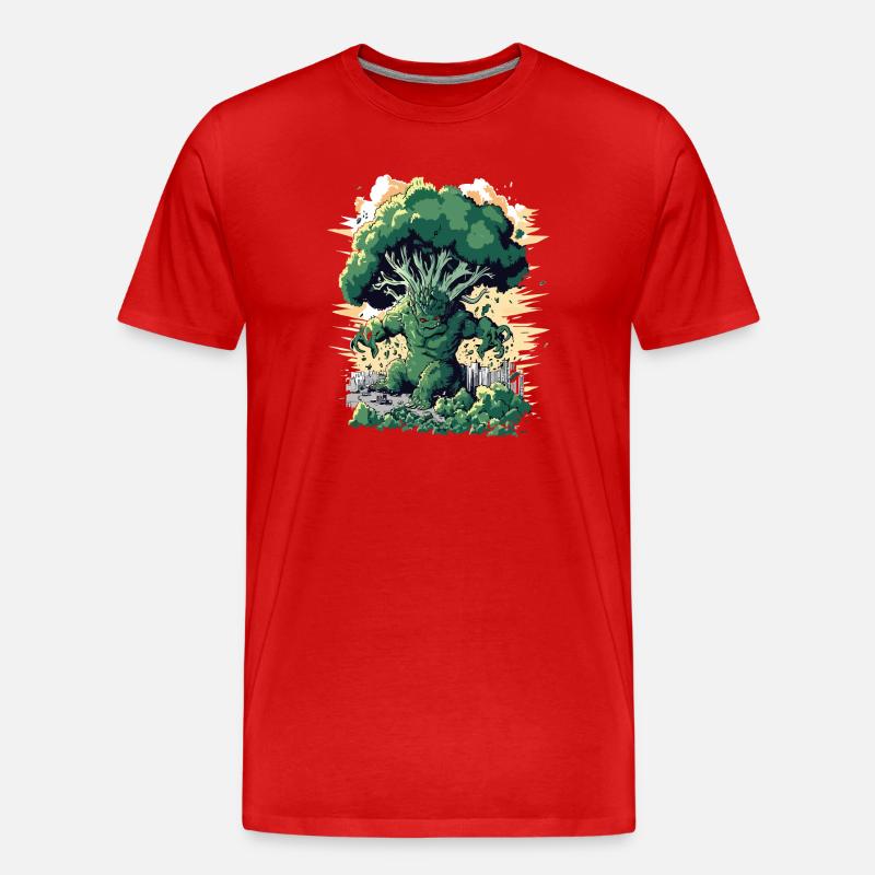 Brocoli géant Monster Brocoli - T-shirt bio Premium Homme - rouge