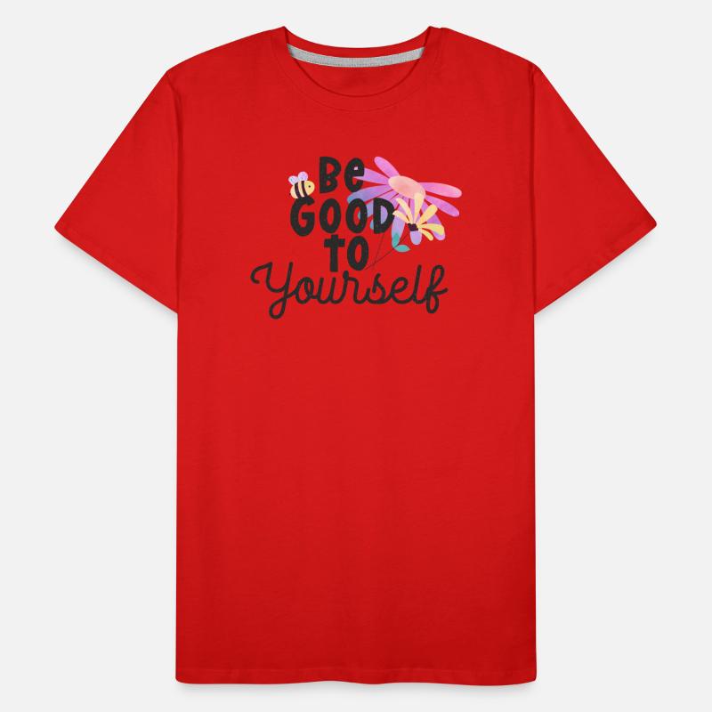Sei gut zu dir selbst Männer Premium Bio T-Shirt