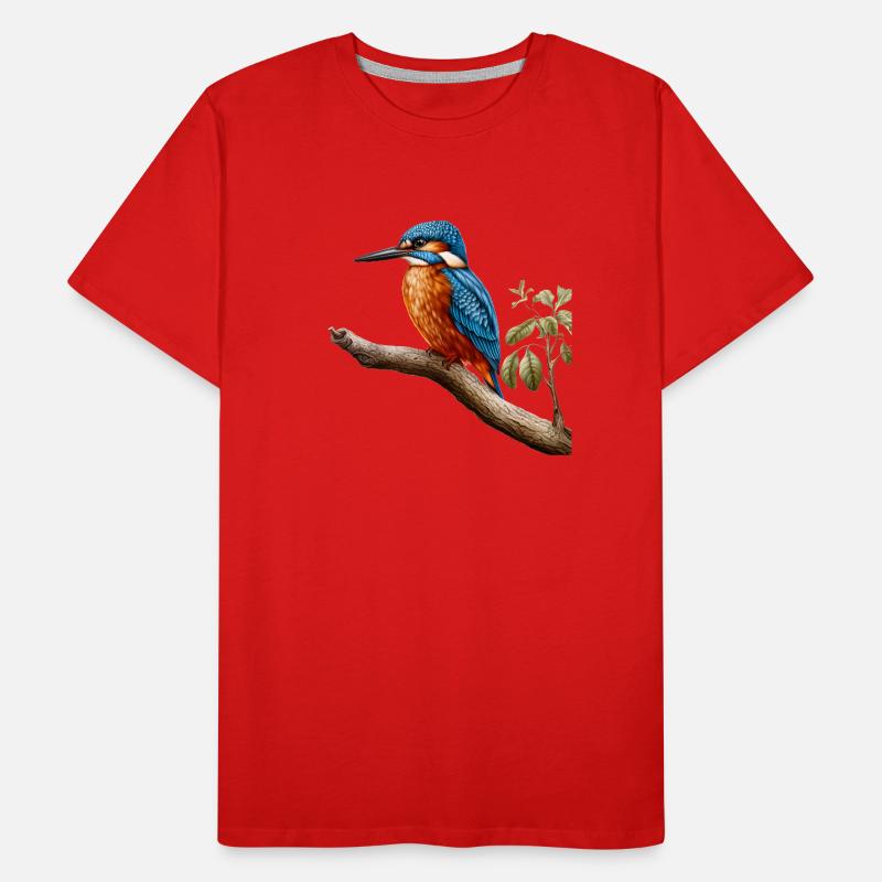 Kingfisher and Kingfisher design for bird lovers Men's Premium Organic T-Shirt