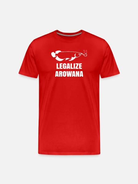 Fish, Statement, Pets, Animals, Pet - Men's Premium Organic T-Shirt - red
