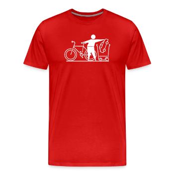 Naturschutz Umweltschützer Umwelt Umweltfreundlich - Männer Premium Bio T-Shirt - Rot - Vorne - Damien (186cm)