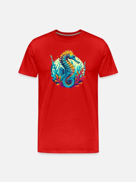 Hippocampe - T-shirt bio Premium Homme - rouge