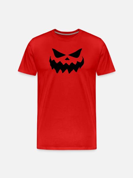 Halloween Costume Halloween Face T-shirt - Men's Premium Organic T-Shirt - red