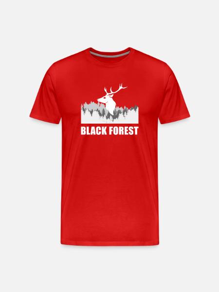 Black Forest - Männer Premium Bio T-Shirt - Rot