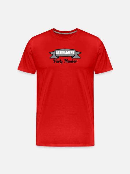 Retirement Statement Retirement Time Out Profession - Men's Premium Organic T-Shirt - red