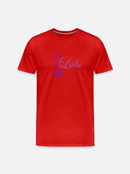 Lulu - Men's Premium Organic T-Shirt - red