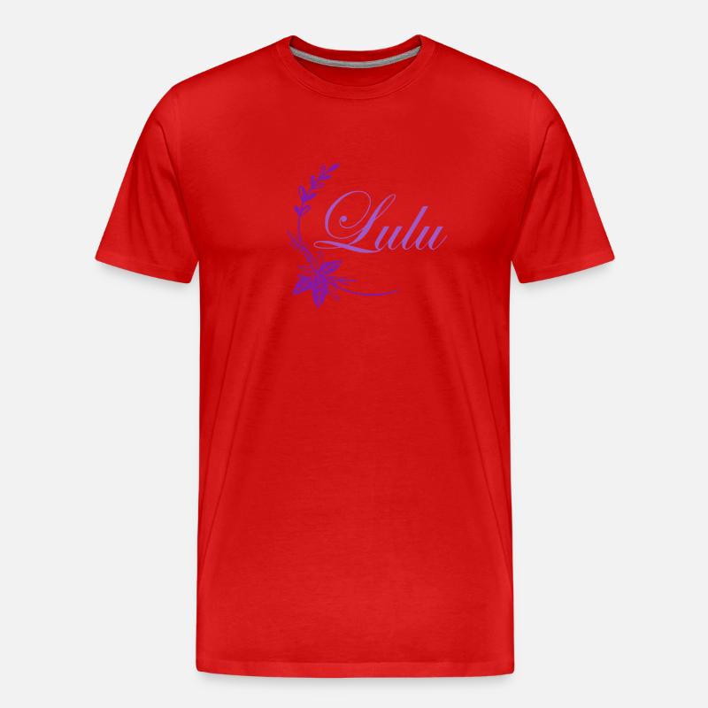 Lulu - Männer Premium Bio T-Shirt - Rot