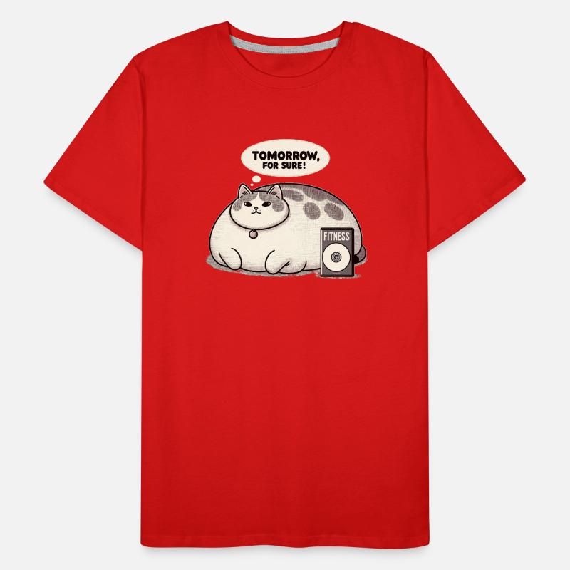 Fitness grouch chat T-shirt bio Premium Homme