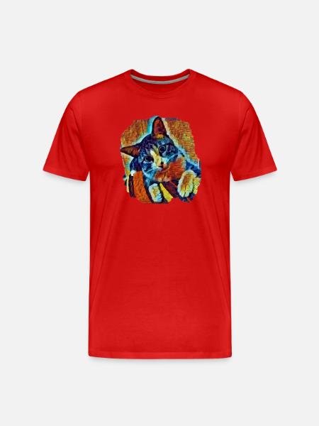 Lukas - Men's Premium Organic T-Shirt - red