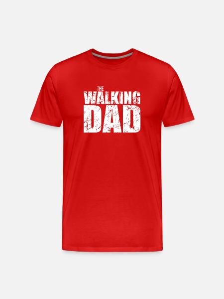 The Walking Dad - Men's Premium Organic T-Shirt - red