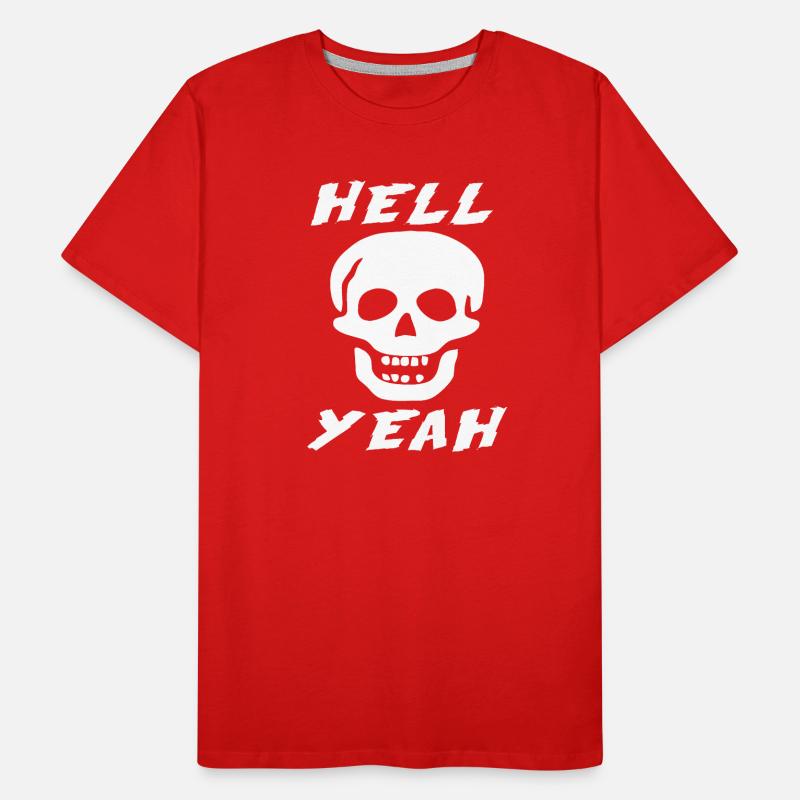 Stone Cold skull hell yeah Men's Premium Organic T-Shirt