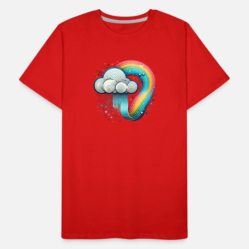 Rainbow Cloud Men's Premium Organic T-Shirt
