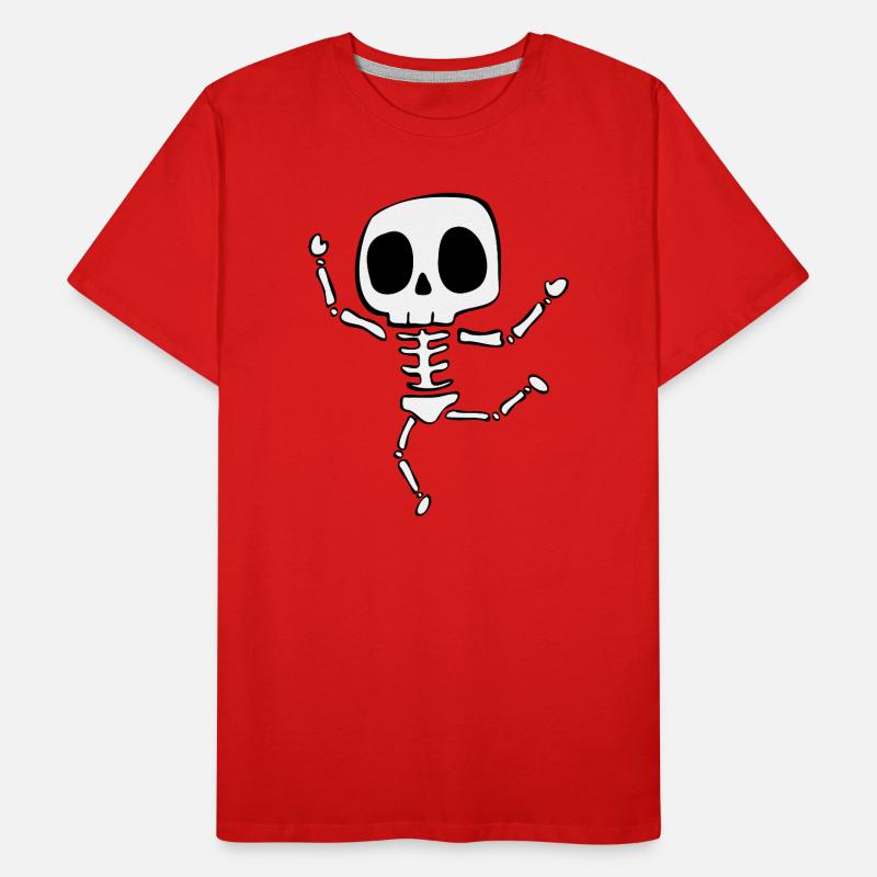 Skelett Männer Premium Bio T-Shirt