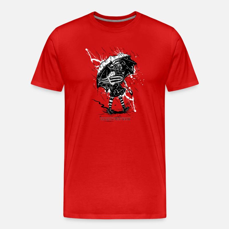 schools out for war - Männer Premium Bio T-Shirt - Rot