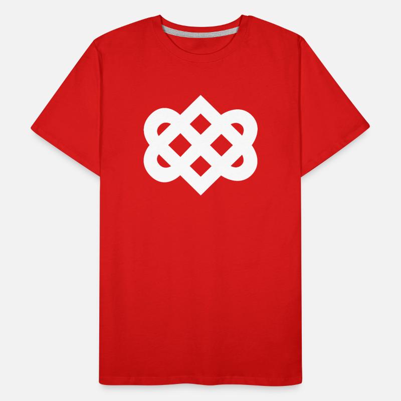 Elegant Abstract Tribal Pattern Men's Premium Organic T-Shirt