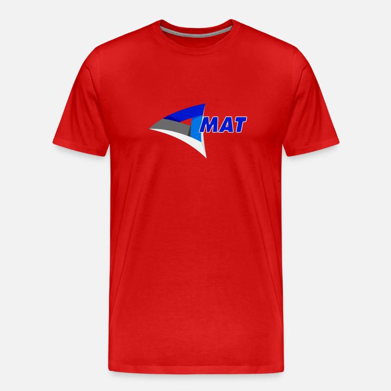 Matt - Männer Premium Bio T-Shirt - Rot