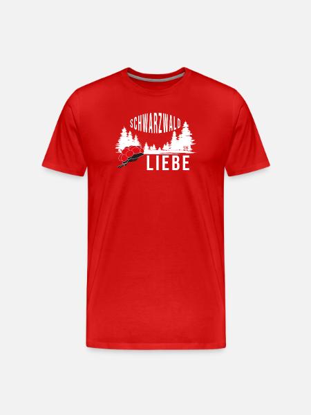Schwarzwald Liebe - Männer Premium Bio T-Shirt - Rot