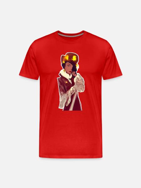 Noir Dame - Männer Premium Bio T-Shirt - Rot