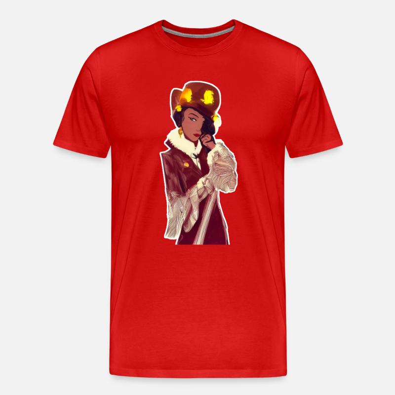 Noir Dame - Männer Premium Bio T-Shirt - Rot