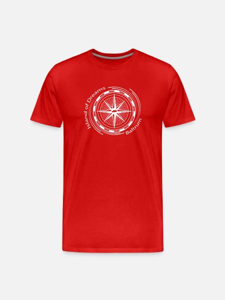 Island of Dreams - Baltrum - Männer Premium Bio T-Shirt - Rot